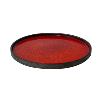Assiette plate avec bord Arondi rubis 25 cm | KERA CERAMIKA 18.2/C.RUB
