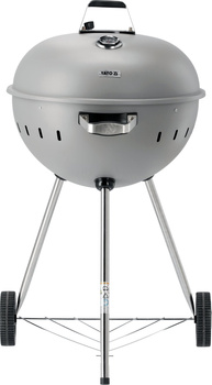 Grill à charbon, rond, Ø 54 cm, gris | YATO YG-20301