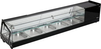 Vitrine réfrigérée pour sushi 5x1/2 GN | YATO YG-05007