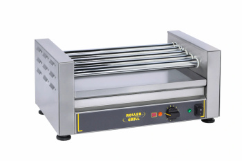 Gril à rouleaux pour hot-dogs, 5 rouleaux, 40 cm, 0,6 kW | ROLLER GRILL RG5B