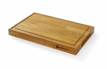Planche de service en chêne 420x280x(H)40mm | HENDI 505489