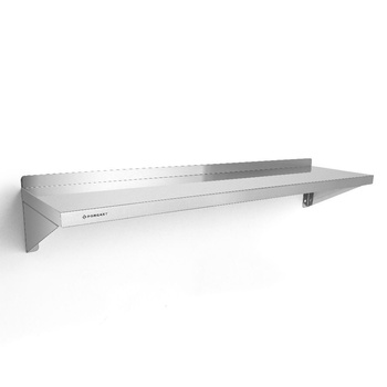 Étagère murale simple en acier inoxydable 120x30 cm | FORGAST FG15001
