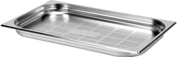 Récipient GN 1/1 prof. 4 cm en acier inoxydable perforé | YATO YG-00341