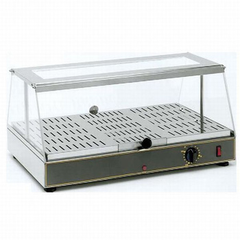 Vitrine chauffante traversante avec humidification, 1x GN 1/1, 0,65 kW | ROLLER GRILL WD 100