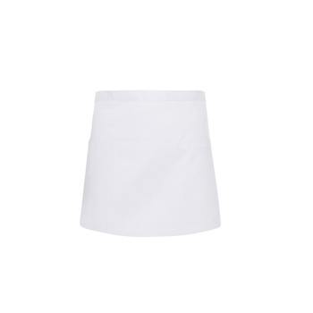Tablier Basic 60 x 35 cm, avec poches blanc | KARLOWSKY BVS 3-3-pièces