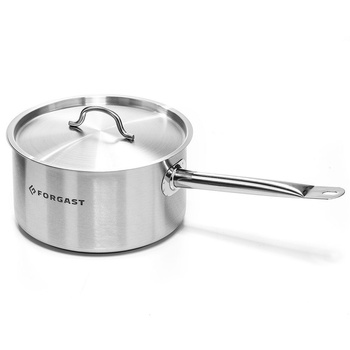 Casserole en acier inoxydable avec couvercle, 6 l, 24 cm | FORGAST FG02106