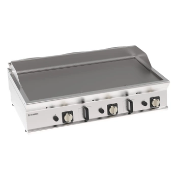 Plaque de grill à gaz lisse sur pied 120 cm | TECNOINOX 713154
