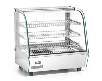 Vitrine d’exposition chauffante vitrée 120 l, 1,1 kW | FORGAST FG09642
