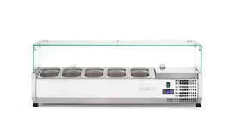 Superstructure réfrigérée 5xGN 1/4, 0-8°C, 120,5x33,5x43,5 cm, 0,18 kW | ARKTIC 232903