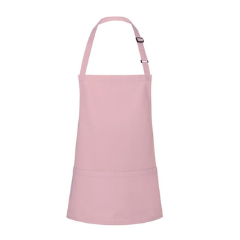 Tablier court Basic 75 x 60 cm avec poche et boucle rose pâle | KARLOWSKY BLS 6-34-Stck