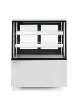 Vitrine réfrigérée 2 étagères 300 L, acier inoxydable, LED, 0-6°C | ARKTIC 233337