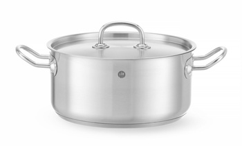 Casserole basse en acier inoxydable - capacité 5 L Kitchen Line | HENDI 836026