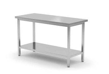 Table centrale avec étagère, 100x70 cm | HENDI 810705