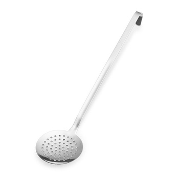 Cuillère à égoutter monobloc, diamètre 10 cm, longueur 35 cm | FORGAST FG11101