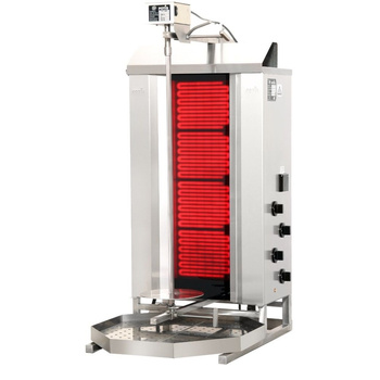 Gyros (kebab) électrique pour kebab, jusqu’à 50 kg, 4 zones de chauffe, 7,6 kW | POTIS CE4