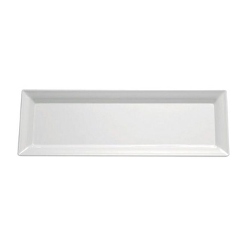 Plateau PURE en mélamine blanc 35,5x18 cm | APS 83403