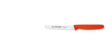 Couteau universel à bord ondulé - 11 cm, rouge | GIESSER MESSER 8365 wsp 11 r