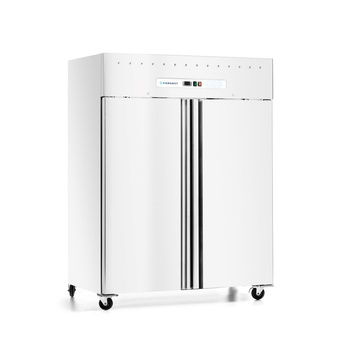 Armoire de congélation 2-portes GN 2/1 1476 l, laquée, blanche | FORGAST FG08216
