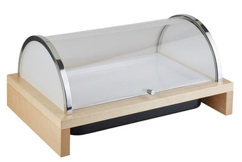 Vitrine réfrigérée « BRIDGE » GN 1/1, couleur érable | APS 13990