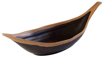 Bol CROCKER, mélamine, noir - brun, 30,5x10x7,5 cm, 170 ml | APS 84580
