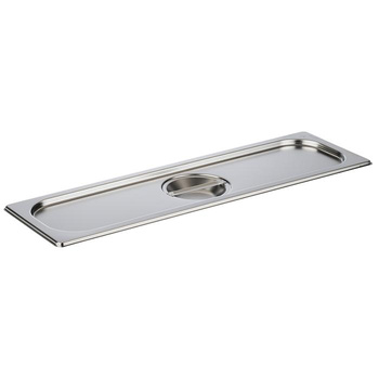 Couvercle en acier pour GN 2/4 sans découpe | APS 81895