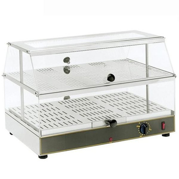 Vitrine chauffante traversante avec humidification, 2 GN 1/1, 0,65 kW | ROLLER GRILL WD 200