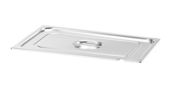 Couvercle en acier pour GN 1/1 PROFI LINE avec découpe pour louche | HENDI 805107