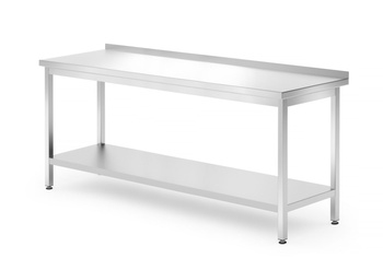 Table de travail adossée avec étagère | HENDI 812761