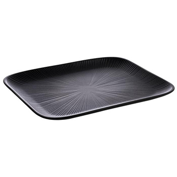Plateau NERO GN 1/2 en mélamine, noir, 32,5x26,5x2,5 cm | APS 85068