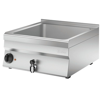 Bain-marie électrique de table avec robinet 1 GN 1/1 + 2 GN 1/4 | BARTSCHER 115112