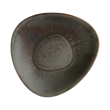 Assiette creuse Delta Cristall hématite 27 cm | KERA CERAMIKA 15.6/C.HEM