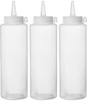 Distributeur pour sauces froides transparent - 3 pcs | HENDI 557952