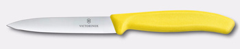 Couteau à légumes et fruits Swiss Classic, lame lisse, jaune, lg. lame 10 cm | VICTORINOX 6.7708.C1