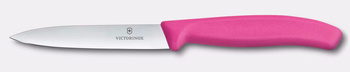 Couteau à légumes et à fruits Swiss Classic, lame lisse, rose, long. lame 10 cm | VICTORINOX 6.7705.C1