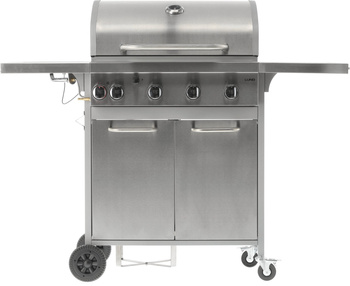 Barbecue à gaz AKKA 4+1, avec grille en fonte, 16 kW | LUND 99655
