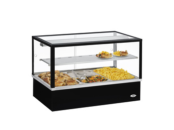 Vitrine chauffante avec bain-marie, 3 GN 1/1, noire | ROLLER GRILL BMV 30 N