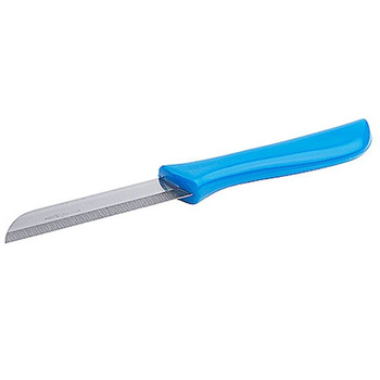 Couteau à éplucher avec manche bleu, longueur de lame 7 cm | CONTACTO 3606/073