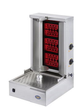 Gyros (kebab) vitrocéramique, 25 kg, 3 zones de chauffe, 3,6 kW, 230 V | ROLLER GRILL GR 60 V