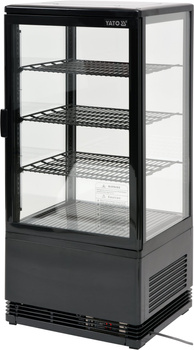 Vitrine réfrigérée 78 L noire | YATO YG-05056
