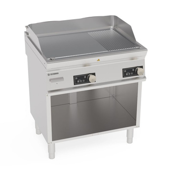 Plaque grill lisse-rainurée 400V Tecno74 | TECNOINOX 716245