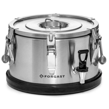 Thermos en acier 10 L avec robinet | FORGAST FG05910