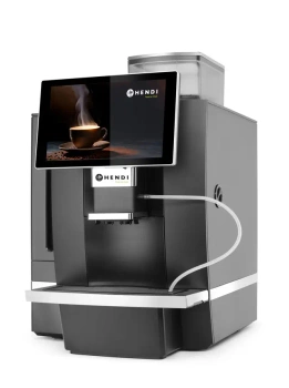 Machine à café automatique avec écran tactile, 19 bar, 6 l, 3000 W, 39x54,4x57,8 cm | HENDI 209950