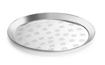 Plateau de service, acier inoxydable, Ø 36 cm | HENDI 480410