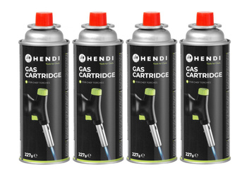 Recharge de gaz pour chalumeau à crème brûlée - 4 pcs | HENDI 199039