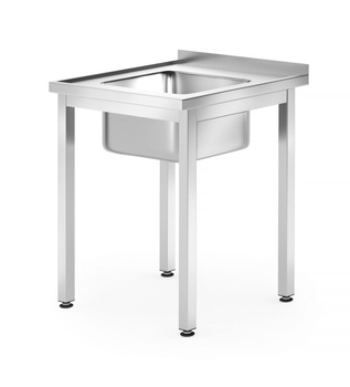 Table avec évier à 1 cuve | HENDI 812877