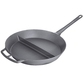 Poêle de catering en fonte avec manche, 80 cm | CONTACTO 5094/800