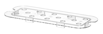 Égouttoir pour bacs GN 1/3 en polycarbonate | HENDI 868553