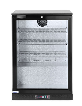 Réfrigérateur de bar pour boissons 138 L, aluminium, tôle noire, 2-10 °C | ARKTIC 226568
