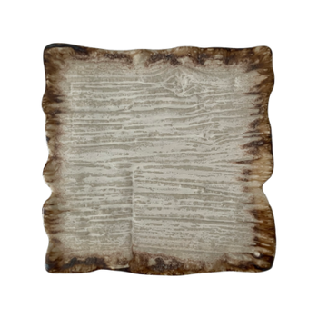 Assiette plate rectangulaire Moku en dolomite 30 x 30 cm | KERA CERAMIKA 16.5/C.DOL