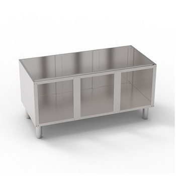 Socle ouvert T74 120x57,5x57 cm | TECNOINOX 799003